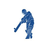 Cricket player icon